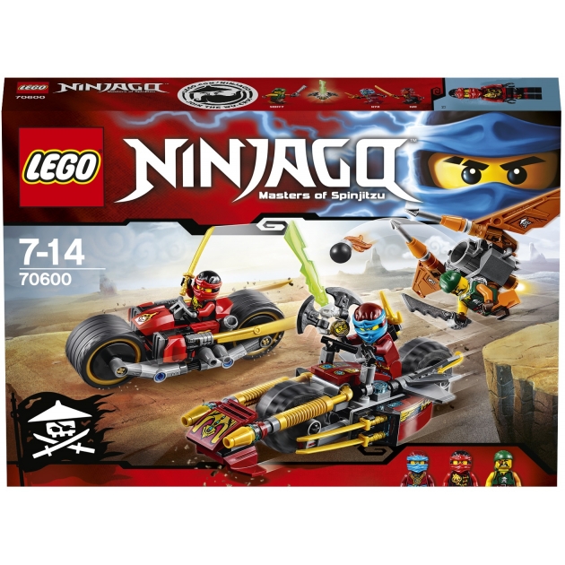 Lego Ninjago Погоня на мотоциклах 70600