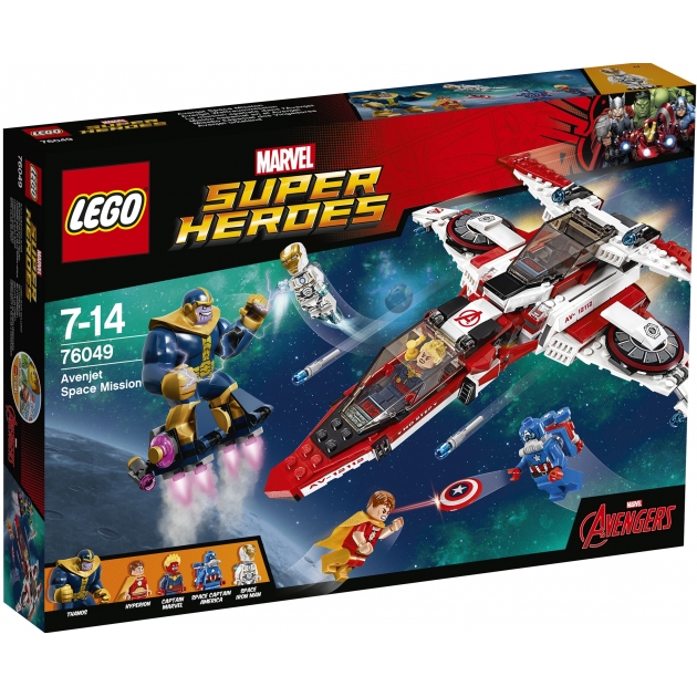 Lego Super Heroes Реактивный самолёт Мстителей Космическая миссия 76049