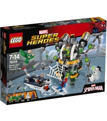 Lego Super Heroes Человек паук В ловушке Доктора Осьминога 76059...