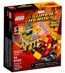 Lego Super Heroes Mighty Micros Железный человек против Таноса 76072...