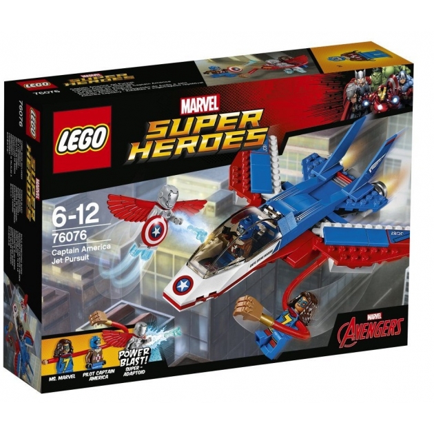 Lego Super Heroes Воздушная погоня Капитана Америка 76076