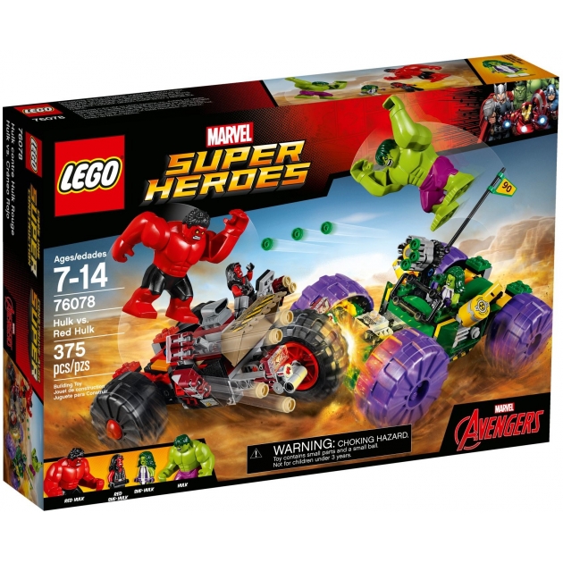 Lego Super Heroes Халк против Красного Халка 76078