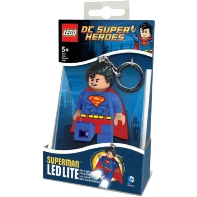 Брелок фонарик для ключей Lego Superman LGL-KE39