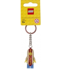 Брелок для ключей Lego Парень с хот догом
