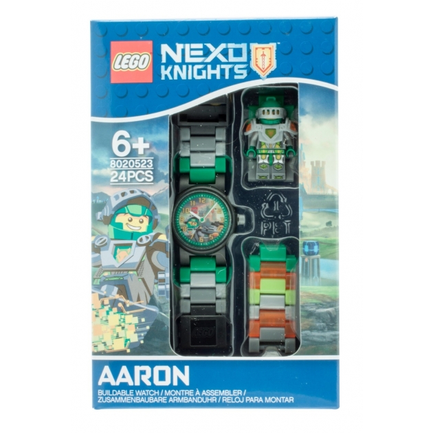 Наручные часы LEGO Nexo Knights Аарон с минифигуркой