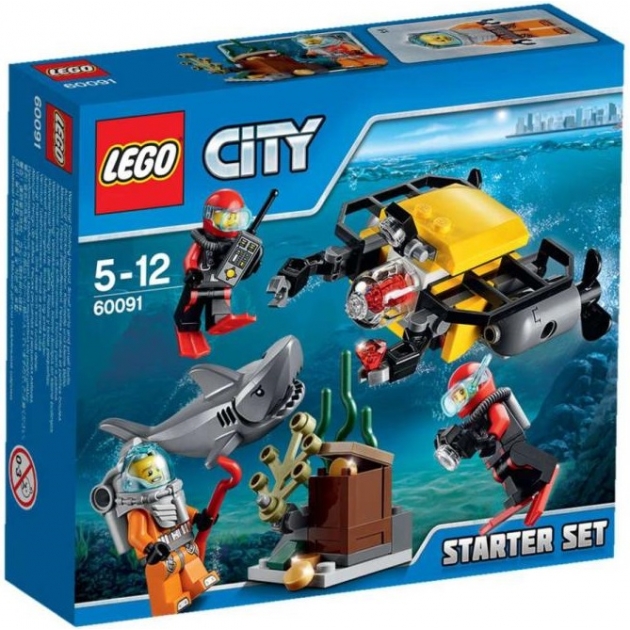 Lego City набор для начинающих Исследование морских глубин 60091