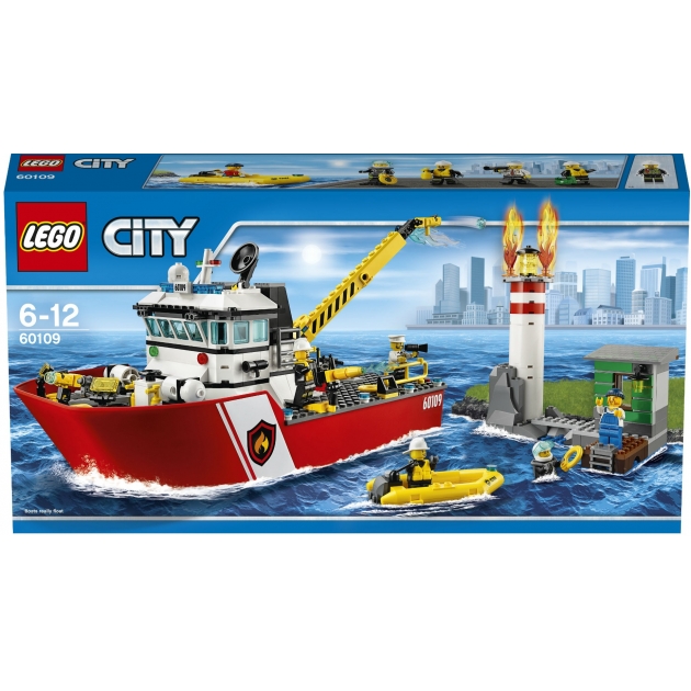 Lego City Пожарный катер 60109