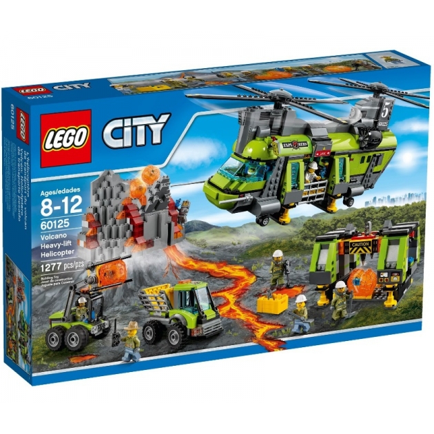 Конструктор Lego City Тяжёлый транспортный вертолёт Вулкан 60125