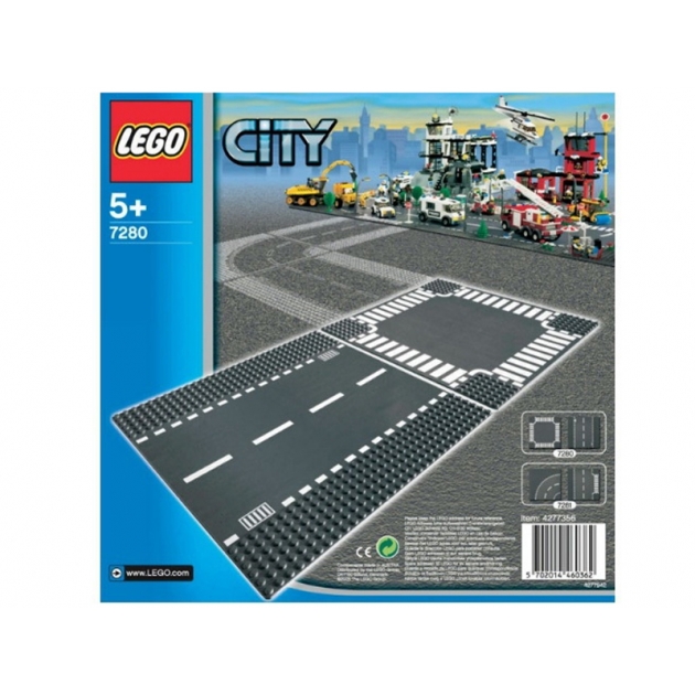 Lego City Перекресток и прямые рельсы 7280