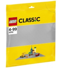 Lego Classic Строительная пластина серого цвета 10701...