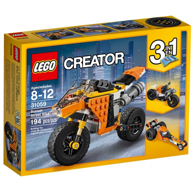 Lego Creator Жёлтый мотоцикл 31059