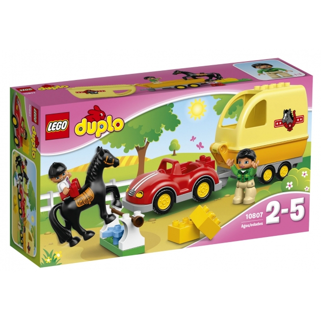 Lego Duplo трейлер для лошадок 10807