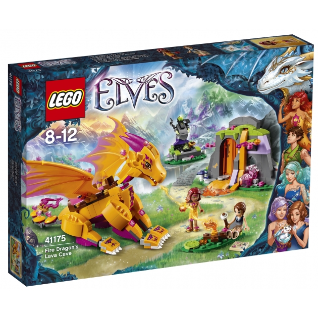 Lego Elves лавовая пещера дракона огня 41175