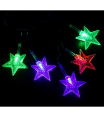 Новогодняя гирлянда Luazon Звезда в крапинку 5 м силикон LED Метраж мульти 541536