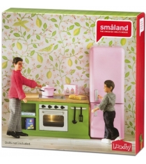 Набор кукольной мебели Lundby Смоланд Кухня с холодильником LB_60202700