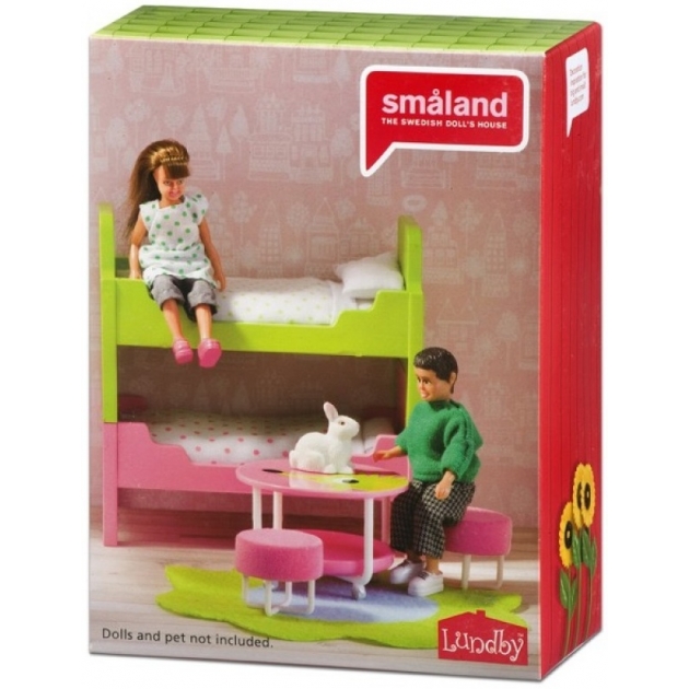 Набор кукольной мебели Lundby Смоланд Две кровати LB_60206600