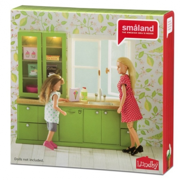 Набор кукольной мебели Lundby Смоланд Кухня с буфетом LB_60207700