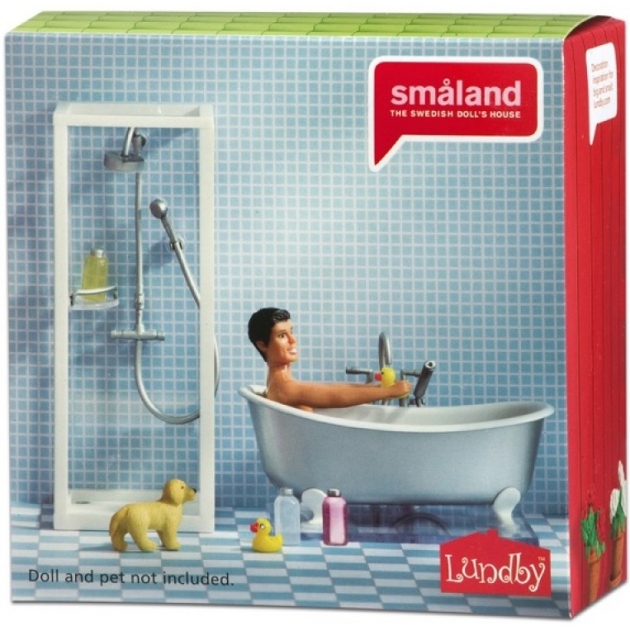 Набор кукольной мебели Lundby Смоланд Ванная и душевая LB_60208900