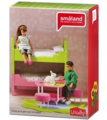 Набор кукольной мебели Lundby Смоланд Две кровати LB_60209700