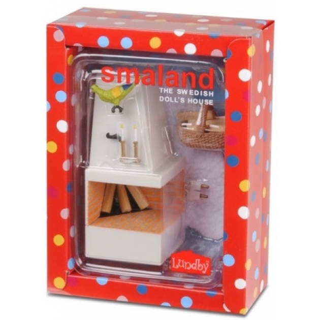 Набор кукольной мебели Lundby Смоланд Камин с декором LB_60305100