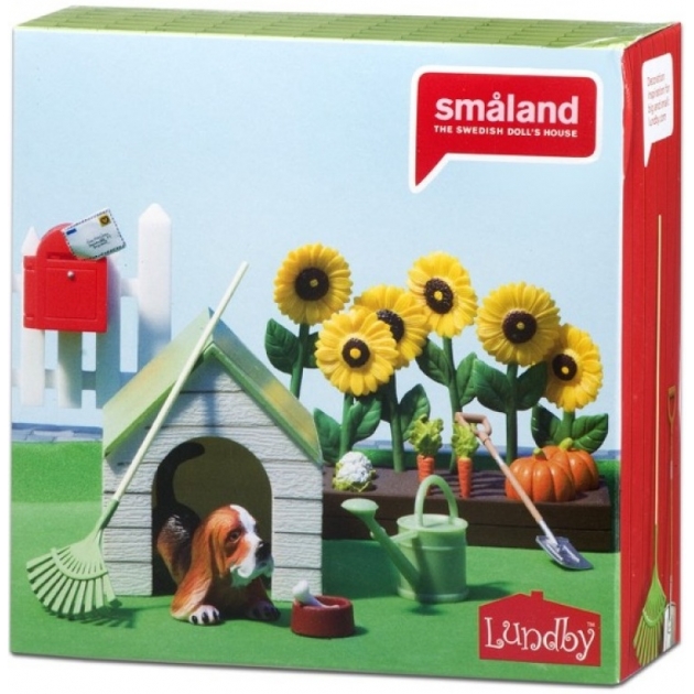 Набор для кукольного домика Lundby Смоланд Сад с питомцем LB_60509000
