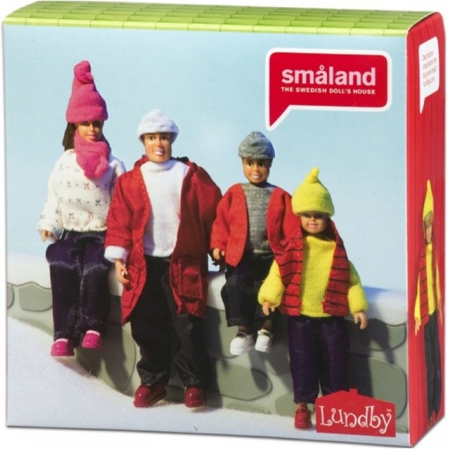 Куклы для домика Lundby Смоланд Cемья зимой LB_60806000