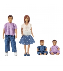 Куклы для домика Lundby семья с двумя малышами LB_60806300...