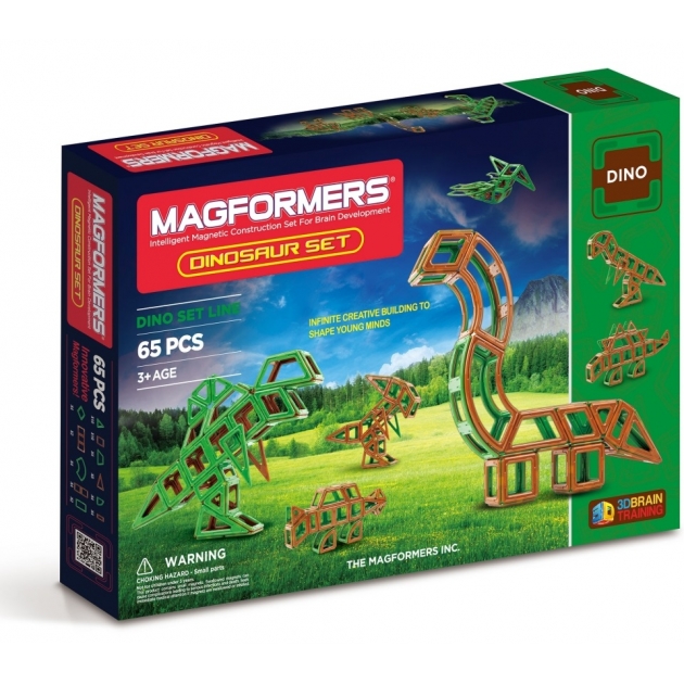Магнитный конструктор Magformers Dino 63117 Динозавр