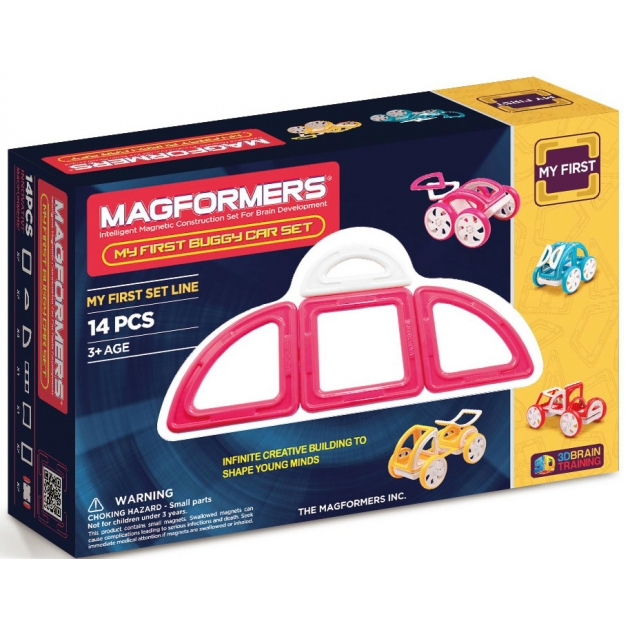 Магнитный конструктор Magformers My First 63147 Розовый багги