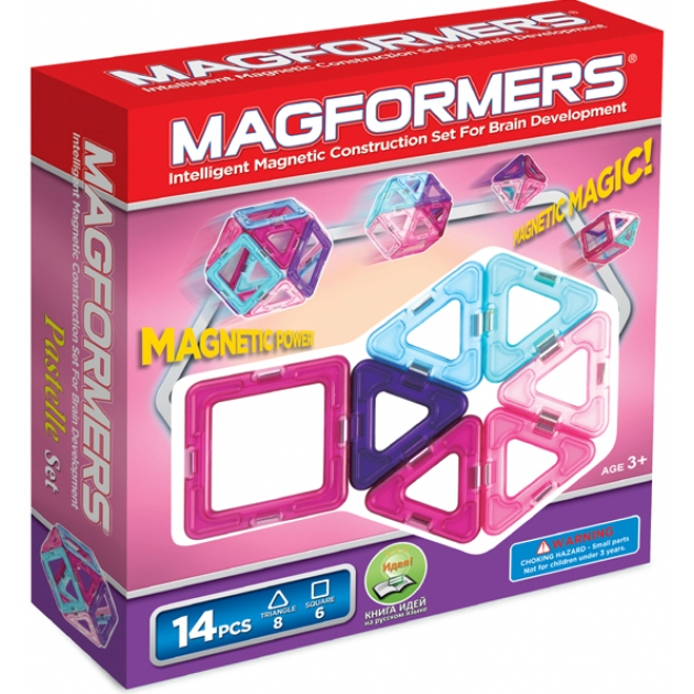Магнитный конструктор Magformers Pastelle 63096 14 элементов