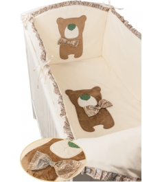 Комплект в кроватку 6 предметов Makkaroni Kids (Маккарони Кидс) Toy Teddy...