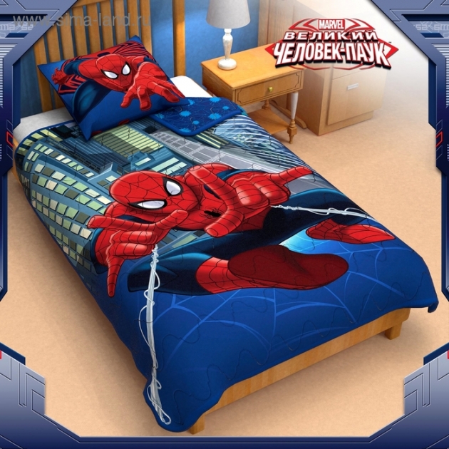 Одеяло панно 1,5 сп Человек паук 140*205 см 1230426