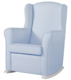 Кресло качалка Micuna Wing nanny white/blue stripes