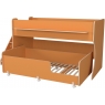 Двухъярусная кровать Р444-2 Капризун 12 с лестницей с ящиками оранжевый...