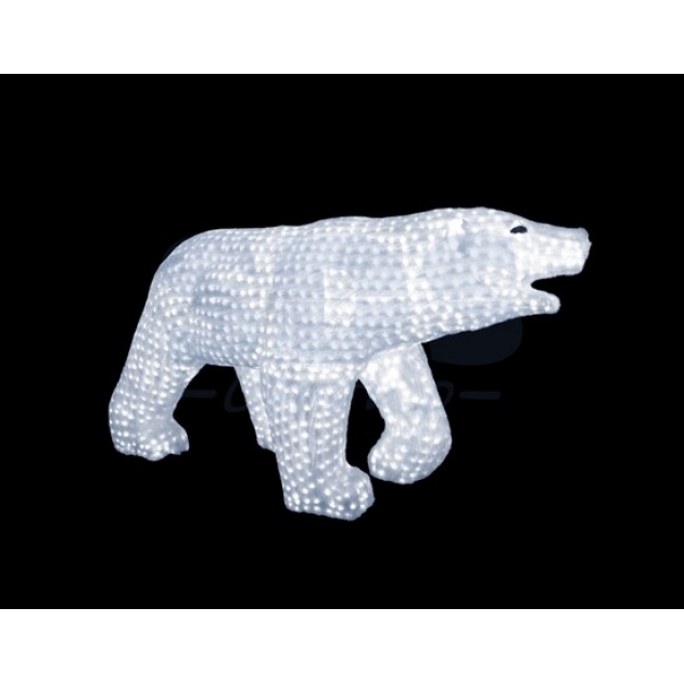 Акриловая фигура Белый медведь 100х175см, 3872 светодиода, понижающий трансформатор в комплекте, Neon Night 513-121