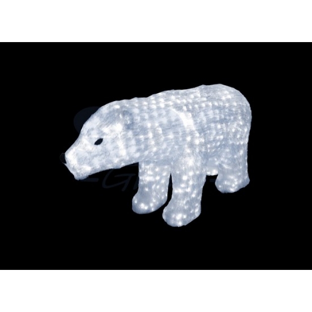 Акриловая фигура Белый медведь 60см, 1168 светодиодов, понижающий трансформатор в комплекте, Neon Night 513-122