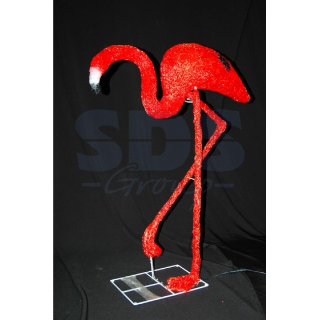 Акриловая фигура Фламинго 95см, 464 светодиода, понижающий трансформатор в комплекте, Neon Night 513-163