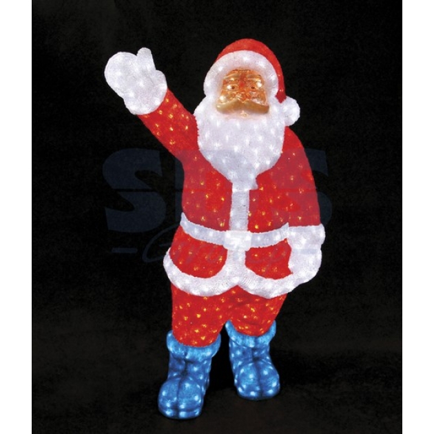 Акриловая фигура Санта Клаус 120см, понижающий трансформатор в комплекте, Neon Night 513-181
