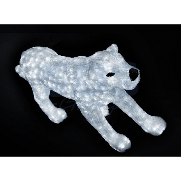 Акриловая фигура Леопард идет 70см, 1200 светодиодов, понижающий трансформатор в комплекте, Neon Night 513-242