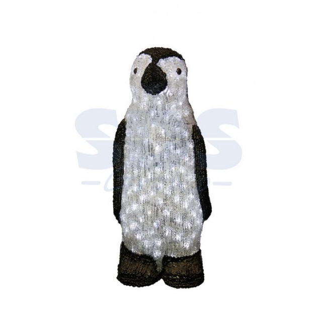 Акриловая фигура Пингвин 40 см, 60 светодиодов, понижающий трансформатор в комплекте, Neon Night 513-251