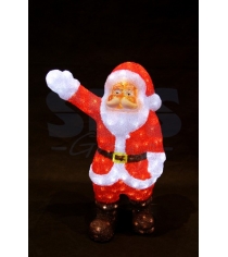 Акриловая фигура Санта Клаус приветствует 60 см, 200 светодиодов, понижающий трансформатор в комплекте, Neon Night 513-272