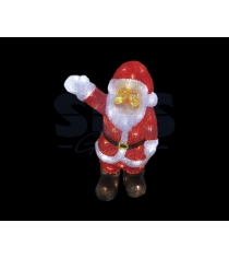 Акриловая фигура Санта Клаус приветствует 30 см, 40 светодиодов, понижающий трансформатор в комплекте, Neon Night 513-273