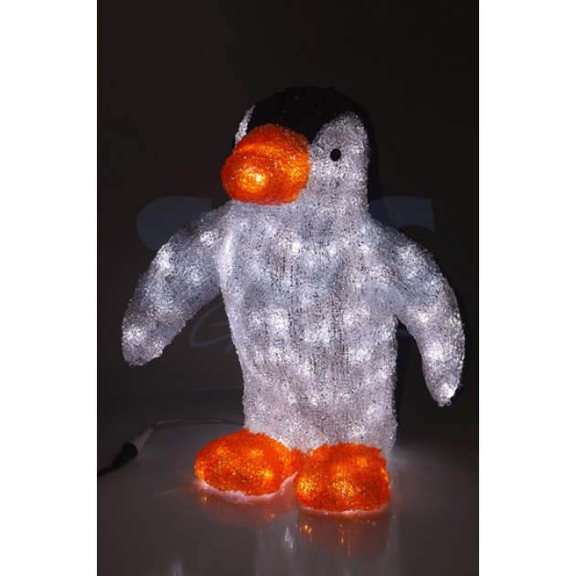 Акриловая фигура Пингвин 48х45 см, 120 светодиодов, понижающий трансформатор в комплекте, Neon Night 513-301