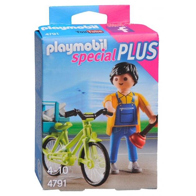 Экстра-набор Playmobil Мастер с инструментами на велосипеде 4791pm