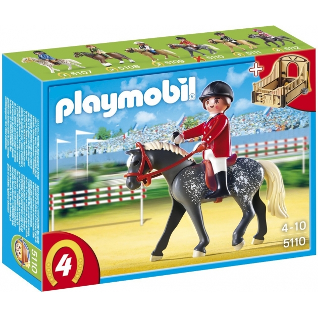 Playmobil серия конный клуб Трекерная лошадь со стойлом 5110pm