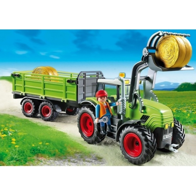 Playmobil набор Ферма трактор с прицепом 5121pm