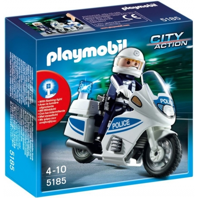 Playmobil Полицейский мотоцикл 5185pm