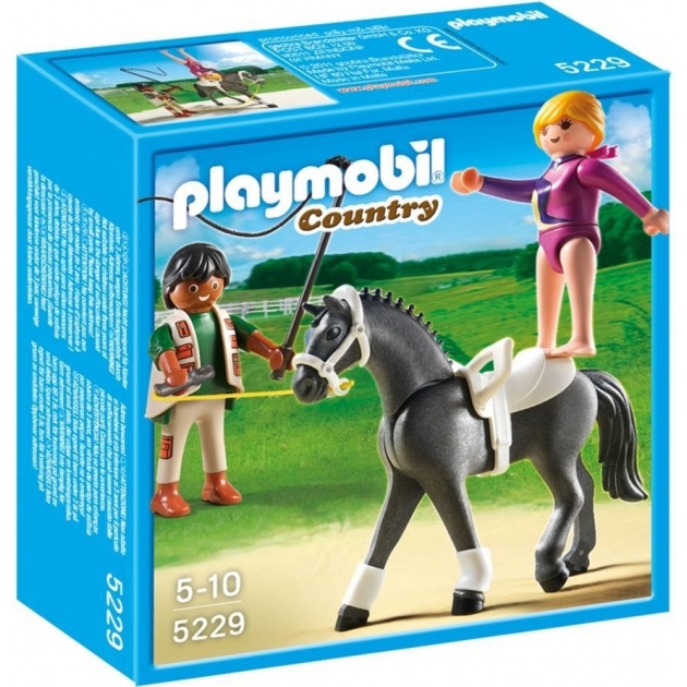 Playmobil серия конный клуб Наездница эквилибристка на лошади 5229pm