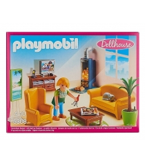 Игровой набор Playmobil Кукольный дом Гостиная с камином 5308pm