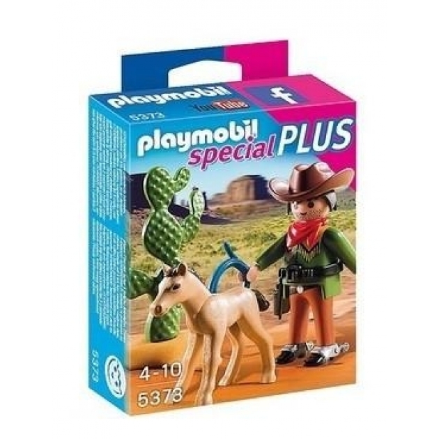 Набор Playmobil Ковбой с жеребенком 5373pm